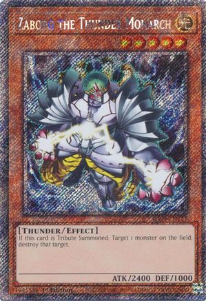 Zaborg the Thunder Monarch (Platinum Secret Rare) (RA04-EN125) - Quarter Century Stampede 1st Edition Quarter Century Stampede Yugioh Single  Squirtle Squad Card Shop.