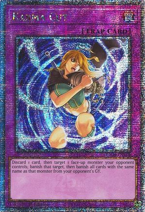 Karma Cut (Quarter Century Secret Rare) (RA04-EN128) - Quarter Century Stampede 1st Edition Quarter Century Stampede Yugioh Single  Squirtle Squad Card Shop.