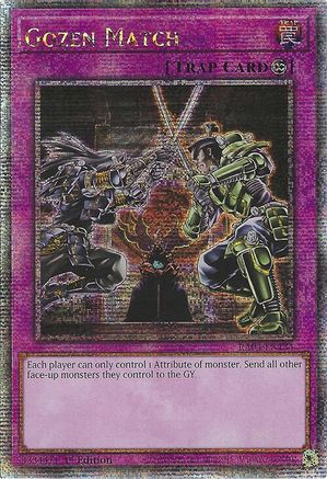 Gozen Match (Quarter Century Secret Rare) (RA04-EN134) - Quarter Century Stampede 1st Edition Quarter Century Stampede Yugioh Single  Squirtle Squad Card Shop.