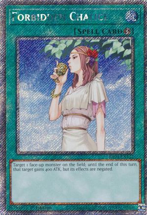 Forbidden Chalice (Platinum Secret Rare) (RA04-EN137) - Quarter Century Stampede 1st Edition Quarter Century Stampede Yugioh Single  Squirtle Squad Card Shop.