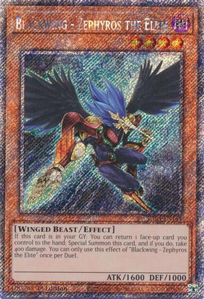 Blackwing - Zephyros the Elite (Platinum Secret Rare) (RA04-EN145) - Quarter Century Stampede 1st Edition Quarter Century Stampede Yugioh Single  Squirtle Squad Card Shop.