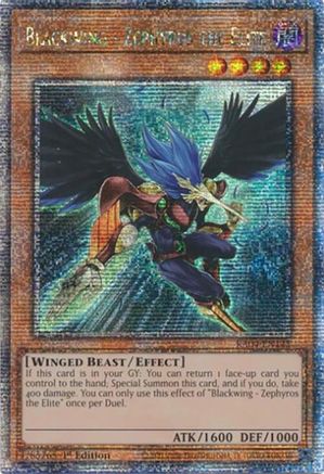 Blackwing - Zephyros the Elite (Quarter Century Secret Rare) (RA04-EN145) - Quarter Century Stampede 1st Edition Quarter Century Stampede Yugioh Single  Squirtle Squad Card Shop.