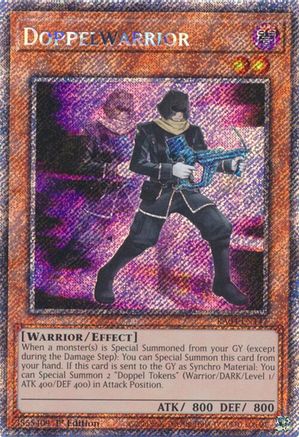 Doppelwarrior (Platinum Secret Rare) (RA04-EN147) - Quarter Century Stampede 1st Edition Quarter Century Stampede Yugioh Single  Squirtle Squad Card Shop.