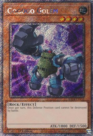 Gogogo Golem (Platinum Secret Rare) (RA04-EN152) - Quarter Century Stampede 1st Edition Quarter Century Stampede Yugioh Single  Squirtle Squad Card Shop.
