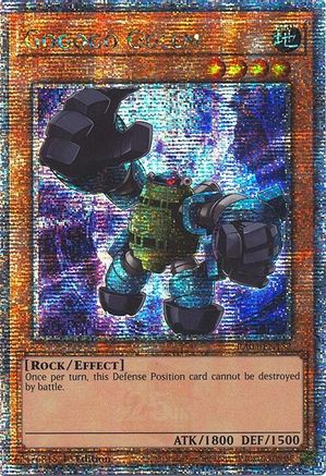 Gogogo Golem (Quarter Century Secret Rare) (RA04-EN152) - Quarter Century Stampede 1st Edition Quarter Century Stampede Yugioh Single  Squirtle Squad Card Shop.