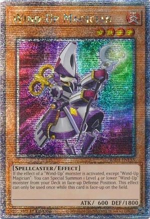 Wind-Up Magician (Quarter Century Secret Rare) (RA04-EN153) - Quarter Century Stampede 1st Edition Quarter Century Stampede Yugioh Single  Squirtle Squad Card Shop.