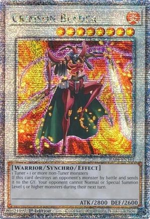 Crimson Blader (Quarter Century Secret Rare) (RA04-EN161) - Quarter Century Stampede 1st Edition Quarter Century Stampede Yugioh Single  Squirtle Squad Card Shop.