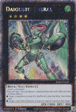 Daigusto Emeral (Platinum Secret Rare) (RA04-EN163) - Quarter Century Stampede 1st Edition Quarter Century Stampede Yugioh Single  Squirtle Squad Card Shop.