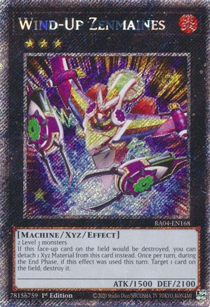 Wind-Up Zenmaines (Platinum Secret Rare) (RA04-EN168) - Quarter Century Stampede 1st Edition Quarter Century Stampede Yugioh Single  Squirtle Squad Card Shop.