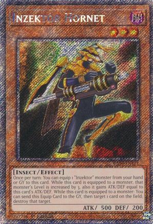 Inzektor Hornet (Platinum Secret Rare) (RA04-EN171) - Quarter Century Stampede 1st Edition Quarter Century Stampede Yugioh Single  Squirtle Squad Card Shop.