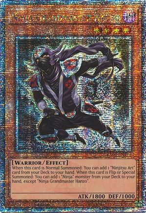 Ninja Grandmaster Hanzo (Quarter Century Secret Rare) (RA04-EN173) - Quarter Century Stampede 1st Edition Quarter Century Stampede Yugioh Single  Squirtle Squad Card Shop.