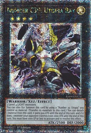 Number C39: Utopia Ray (Quarter Century Secret Rare) (RA04-EN174) - Quarter Century Stampede 1st Edition Quarter Century Stampede Yugioh Single  Squirtle Squad Card Shop.