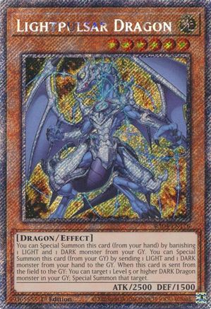 Lightpulsar Dragon (Platinum Secret Rare) (RA04-EN176) - Quarter Century Stampede 1st Edition Quarter Century Stampede Yugioh Single  Squirtle Squad Card Shop.
