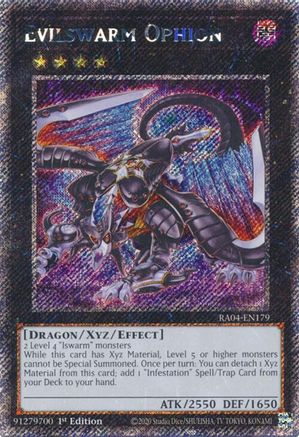 Evilswarm Ophion (Platinum Secret Rare) (RA04-EN179) - Quarter Century Stampede 1st Edition Quarter Century Stampede Yugioh Single  Squirtle Squad Card Shop.