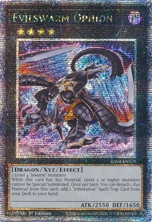 Evilswarm Ophion (Quarter Century Secret Rare) (RA04-EN179) - Quarter Century Stampede 1st Edition Quarter Century Stampede Yugioh Single  Squirtle Squad Card Shop.
