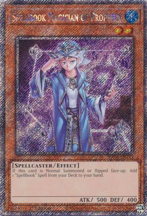 Spellbook Magician of Prophecy (Platinum Secret Rare) (RA04-EN183) - Quarter Century Stampede 1st Edition Quarter Century Stampede Yugioh Single  Squirtle Squad Card Shop.