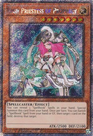 High Priestess of Prophecy (Platinum Secret Rare) (RA04-EN184) - Quarter Century Stampede 1st Edition Quarter Century Stampede Yugioh Single  Squirtle Squad Card Shop.