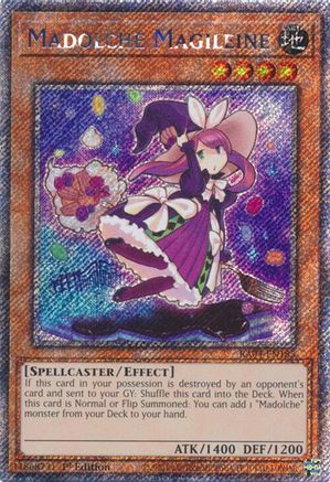 Madolche Magileine (Platinum Secret Rare) (RA04-EN185) - Quarter Century Stampede 1st Edition Quarter Century Stampede Yugioh Single  Squirtle Squad Card Shop.