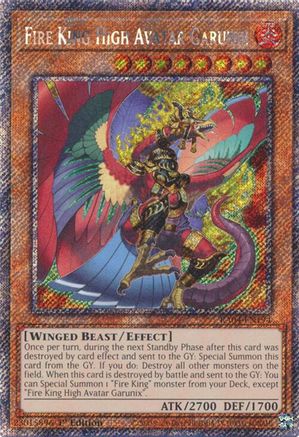 Fire King High Avatar Garunix (Platinum Secret Rare) (RA04-EN194) - Quarter Century Stampede 1st Edition Quarter Century Stampede Yugioh Single  Squirtle Squad Card Shop.