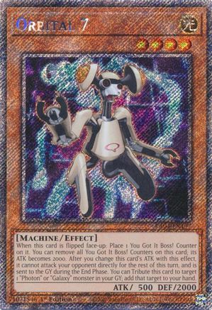 Orbital 7 (Platinum Secret Rare) (RA04-EN197) - Quarter Century Stampede 1st Edition Quarter Century Stampede Yugioh Single  Squirtle Squad Card Shop.