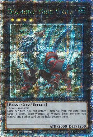 Diamond Dire Wolf (Quarter Century Secret Rare) (RA04-EN200) - Quarter Century Stampede 1st Edition Quarter Century Stampede Yugioh Single  Squirtle Squad Card Shop.