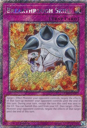 Breakthrough Skill (Platinum Secret Rare) (RA04-EN202) - Quarter Century Stampede 1st Edition Quarter Century Stampede Yugioh Single  Squirtle Squad Card Shop.