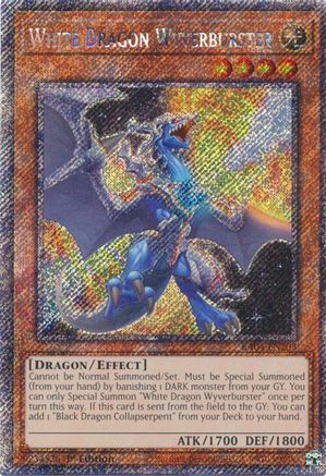 White Dragon Wyverburster (Platinum Secret Rare) (RA04-EN203) - Quarter Century Stampede 1st Edition Quarter Century Stampede Yugioh Single  Squirtle Squad Card Shop.