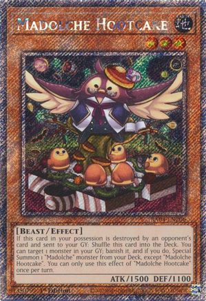 Madolche Hootcake (Platinum Secret Rare) (RA04-EN206) - Quarter Century Stampede 1st Edition Quarter Century Stampede Yugioh Single  Squirtle Squad Card Shop.