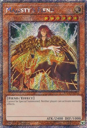 Majesty's Fiend (Platinum Secret Rare) (RA04-EN216) - Quarter Century Stampede 1st Edition Quarter Century Stampede Yugioh Single  Squirtle Squad Card Shop.