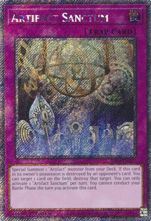 Artifact Sanctum (Platinum Secret Rare) (RA04-EN217) - Quarter Century Stampede 1st Edition Quarter Century Stampede Yugioh Single  Squirtle Squad Card Shop.