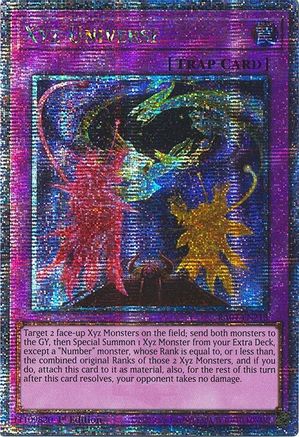 Xyz Universe (Quarter Century Secret Rare) (RA04-EN218) - Quarter Century Stampede 1st Edition Quarter Century Stampede Yugioh Single  Squirtle Squad Card Shop.