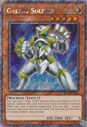 Galaxy Soldier (Platinum Secret Rare) (RA04-EN219) - Quarter Century Stampede 1st Edition Quarter Century Stampede Yugioh Single  Squirtle Squad Card Shop.