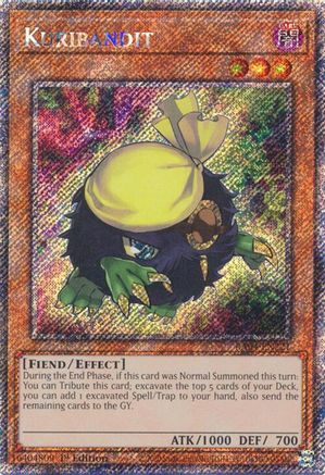 Kuribandit (Platinum Secret Rare) (RA04-EN221) - Quarter Century Stampede 1st Edition Quarter Century Stampede Yugioh Single  Squirtle Squad Card Shop.