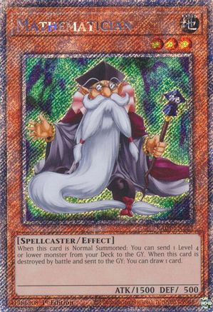 Mathematician (Platinum Secret Rare) (RA04-EN223) - Quarter Century Stampede 1st Edition Quarter Century Stampede Yugioh Single  Squirtle Squad Card Shop.