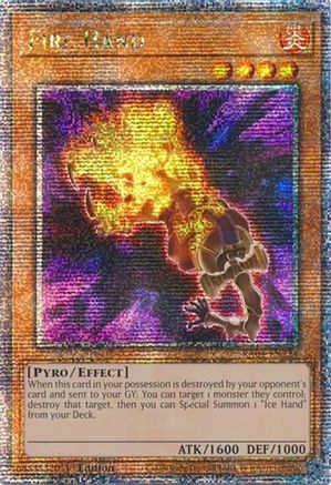 Fire Hand (Quarter Century Secret Rare) (RA04-EN224) - Quarter Century Stampede 1st Edition Quarter Century Stampede Yugioh Single  Squirtle Squad Card Shop.