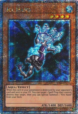 Ice Hand (Quarter Century Secret Rare) (RA04-EN225) - Quarter Century Stampede 1st Edition Quarter Century Stampede Yugioh Single  Squirtle Squad Card Shop.