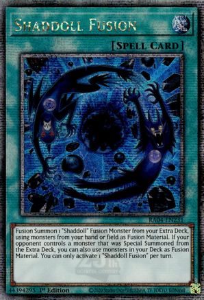 Shaddoll Fusion (Quarter Century Secret Rare) (RA04-EN231) - Quarter Century Stampede 1st Edition Quarter Century Stampede Yugioh Single  Squirtle Squad Card Shop.