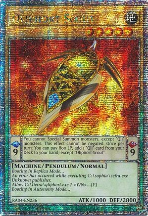 Qliphort Scout (Quarter Century Secret Rare) (RA04-EN236) - Quarter Century Stampede 1st Edition Quarter Century Stampede Yugioh Single  Squirtle Squad Card Shop.