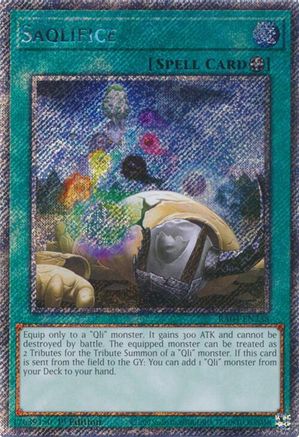 Saqlifice (Platinum Secret Rare) (RA04-EN238) - Quarter Century Stampede 1st Edition Quarter Century Stampede Yugioh Single  Squirtle Squad Card Shop.