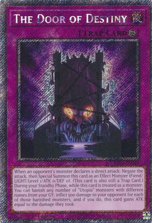 The Door of Destiny (Platinum Secret Rare) (RA04-EN240) - Quarter Century Stampede 1st Edition Quarter Century Stampede Yugioh Single  Squirtle Squad Card Shop.