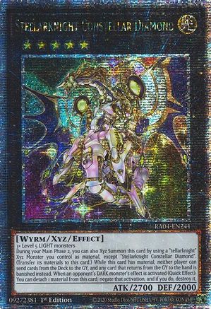 Stellarknight Constellar Diamond (Quarter Century Secret Rare) (RA04-EN241) - Quarter Century Stampede 1st Edition Quarter Century Stampede Yugioh Single  Squirtle Squad Card Shop.