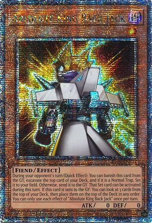 Absolute King Back Jack (Quarter Century Secret Rare) (RA04-EN244) - Quarter Century Stampede 1st Edition Quarter Century Stampede Yugioh Single  Squirtle Squad Card Shop.