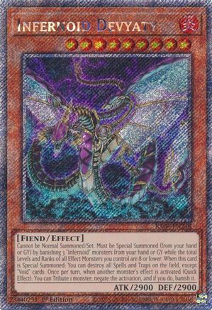 Infernoid Devyaty (Platinum Secret Rare) (RA04-EN248) - Quarter Century Stampede 1st Edition Quarter Century Stampede Yugioh Single  Squirtle Squad Card Shop.