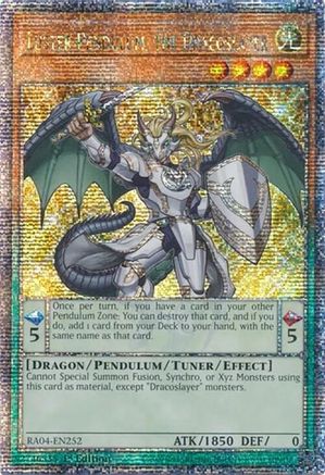 Luster Pendulum, the Dracoslayer (Quarter Century Secret Rare) (RA04-EN252) - Quarter Century Stampede 1st Edition Quarter Century Stampede Yugioh Single  Squirtle Squad Card Shop.