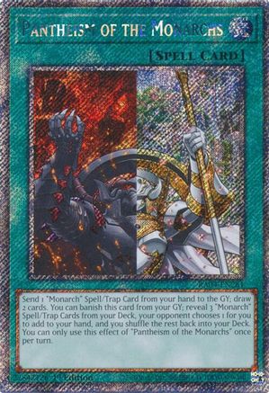 Pantheism of the Monarchs (Platinum Secret Rare) (RA04-EN261) - Quarter Century Stampede 1st Edition Quarter Century Stampede Yugioh Single  Squirtle Squad Card Shop.