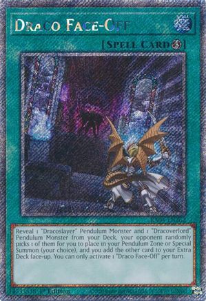 Draco Face-Off (Platinum Secret Rare) (RA04-EN262) - Quarter Century Stampede 1st Edition Quarter Century Stampede Yugioh Single  Squirtle Squad Card Shop.