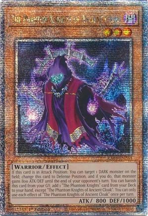 The Phantom Knights of Ancient Cloak (Quarter Century Secret Rare) (RA04-EN263) - Quarter Century Stampede 1st Edition Quarter Century Stampede Yugioh Single  Squirtle Squad Card Shop.