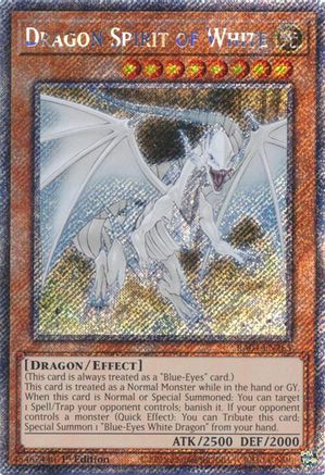 Dragon Spirit of White (Platinum Secret Rare) (RA04-EN265) - Quarter Century Stampede 1st Edition Quarter Century Stampede Yugioh Single  Squirtle Squad Card Shop.