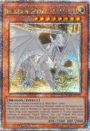 Dragon Spirit of White (Quarter Century Secret Rare) (RA04-EN265) - Quarter Century Stampede 1st Edition Quarter Century Stampede Yugioh Single  Squirtle Squad Card Shop.