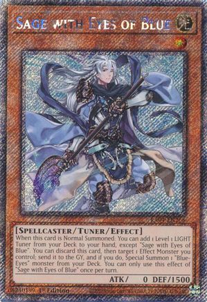 Sage with Eyes of Blue (Platinum Secret Rare) (RA04-EN266) - Quarter Century Stampede 1st Edition Quarter Century Stampede Yugioh Single  Squirtle Squad Card Shop.